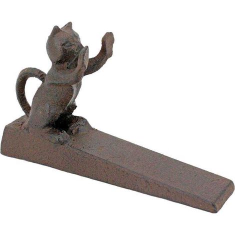 Bloque porte chat en fonte 15x4x9cm