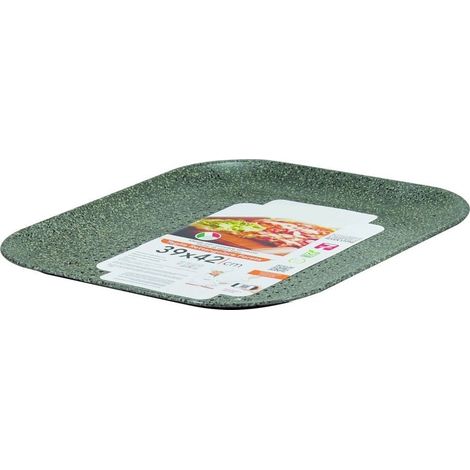 TrAdE Shop Traesio - Teglia Pizza Forata Ruoto In Alluminio Con Rivestimento Antiaderente In Varie Forme -   -RETTANGOLARE    - (1/2)