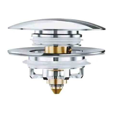 Tappo piletta click clack per sostituzione modello puffomax tappo ø66- altezza 28,5 mm AMBRA WATER (1/4)