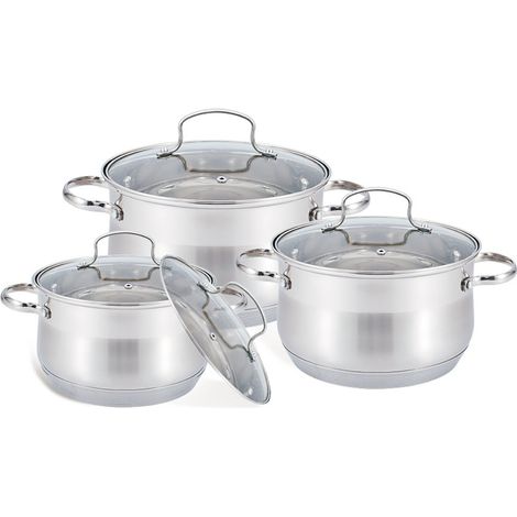 MR-3512-6M 6-teiliges Topfset (2,1 l, 2,9 l, 3,9 l) (1/2)