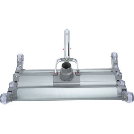 Tête d'aspiration en aluminium avec brosse pour piscine 18 pouces - Accessoire de nettoyage professionnel pour piscines (1/5)