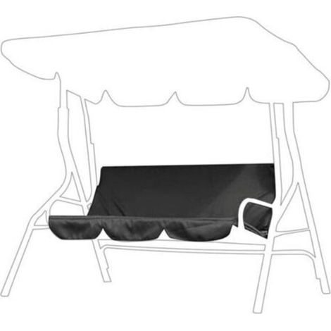 Gartenschaukel-Kissenbezug 150x50x10cm, wasserdicht, UV-beständig, staubdicht, 210D Oxford-Gewebe, für Terrasse und Garten, Grün, 150×50×10cm (1/5)