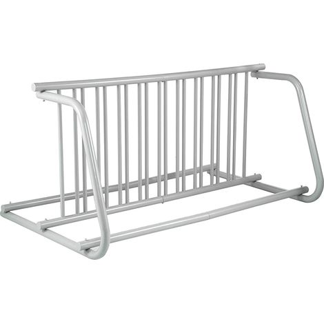 10 supports porte-vélos au sol, 150 cm de longueur, porte-vélos tout en acier, capacité de 10 vélos, support de rangement double face pour garages, rues, cours, événements de vélo (1/5)