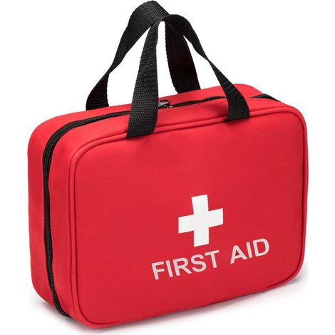 Trousse Medicaments Voyage - Portable Trousse a Pharmacie - Sac de Premiers Secours pour la Maison, Le Bureau, la Voiture, Le Camping, la Chasse, Les Voyages (Rouge) (1/5)