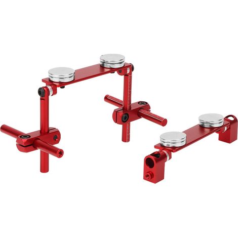 Coque Magnétique Invisible en Aluminium pour Voiture RC HSP 1/10 - Kit de Montage Furtif Rouge (1/5)