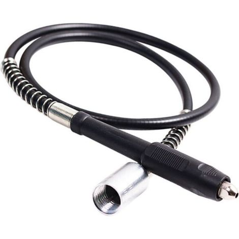Mandrin d'extension flexible sans clé pour meuleuse M19 x 2 mm compatible avec outil rotatif Dremel (1/4)