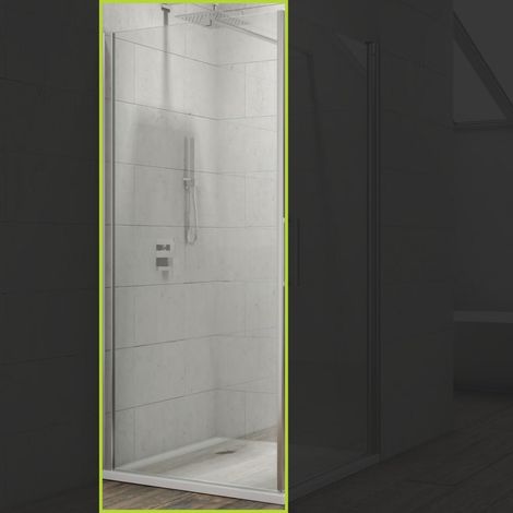 Lato fisso per box doccia porta battente swing cristallo temprato misure 97-100xh195 cm trasparente - confezione 1