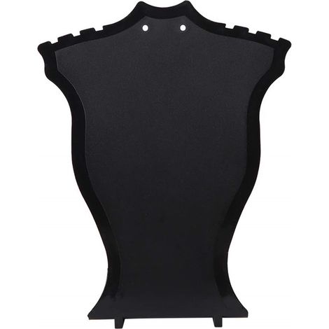 Support Pour Bijoux - Buste Affichage Collier Boucles D Oreilles - En Plastique Noir - Hauteur 12 Cm - 1 Pièce (1/5)