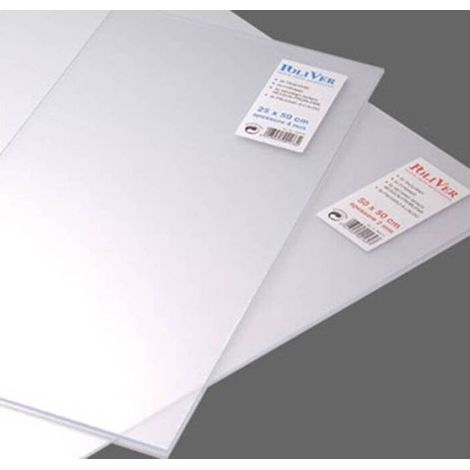 5 x VETRO SINTETICO TRASPARENTE H 100 CM 100CMX2,5MM