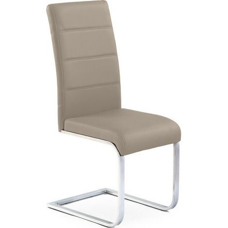 Silla Houston 165, Capuchino, 100x42x56cm, Cuero ecológico, Metálico (1/5)