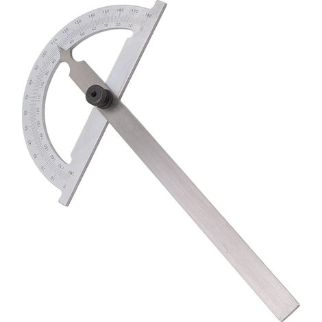 Winkelmesser 120 x 150 mm, hochpräzise Skala, drehbar, flexible Befestigung, universeller Winkelmesser (1/5)