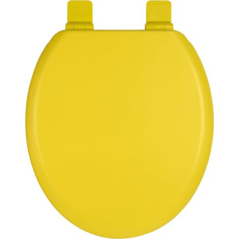 Abattant WC en bois mat – Doux au toucher et ultra lisse (sans peau d'orange), système d'abaissement automatique et fermeture rapide (Easy-Clean) – Forme en O, espacement des trous 155 mm (1/5)