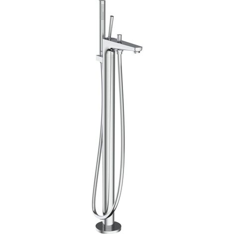ROCA A5A276DC00 PALS Grifo Monomando de Pie para Bañera con Inversor Automático y Equipo Ducha Cromo - ref: A5A276DC00 (1/2)