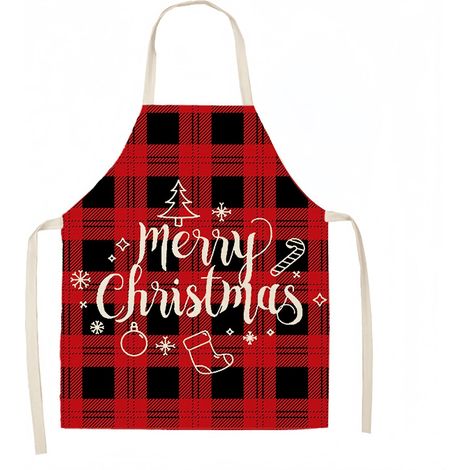Tabliers de Cuisine de Noël,Tablier de Décoration de Noël,Tablier Nouveauté Classique,Tabliers à Bavette Tabliers de Noël pour Femmes Et Hommes pour Cuisine Familial Restaurant Barbecue (1/5)