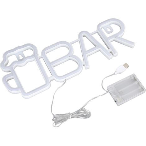 Guirlande lumineuse LED néon en forme de barre, alimentée par USB ou piles, haute sécurité, utilisation polyvalente pour chambre, fête, jardin, barre violette (1/5)