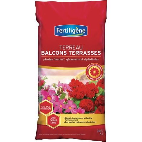 Terreau Balcons Et Terrasses 6 Litres - Fertiligène (1/2)