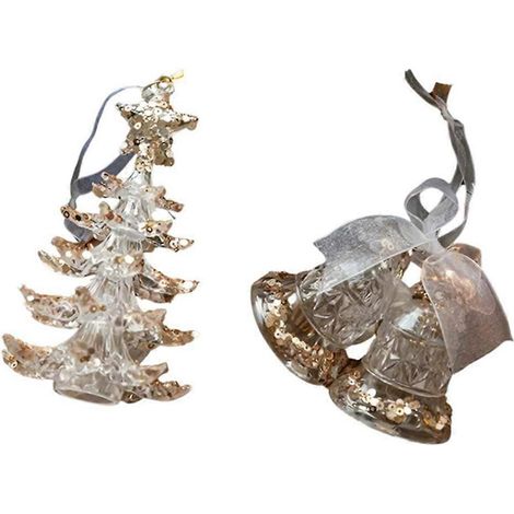 Weihnachtsdekorationen Transparente Schneeflocken-Schmetterlingsdekoration A--