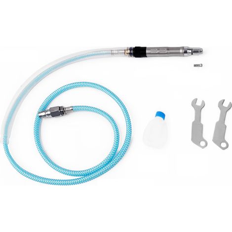 Lot de 7 ponceuses pneumatiques, stylo de ponçage en aluminium, vitesse de rotation élevée de 70 000 tr/min, filetage 1/4 (1/5)