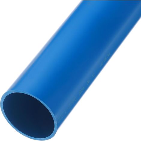 45.2mm x 50mm Tuyau En PVC 20" Tube Rigide En Plastique Rond Tuyau De Drainage, [pour Serre Jardin Maison Plomberie CVC] -Bleu (1/5)