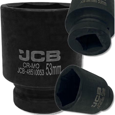 JCB Tiefschlag-Steckschlüssel 1" 53 mm 6-Kant Cr-Mo