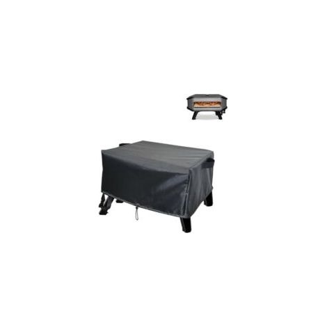 Copertura protettiva/borsa per forno per pizza - Impermeabile e antipolvere, rivestimento argento, 420D - 62 x 62 x 28 cm - Crezuo