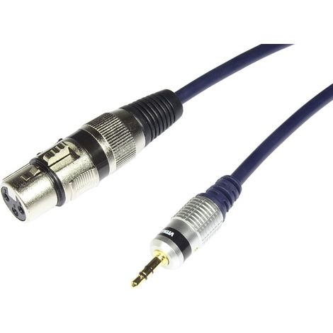 Cavo XLR(f) - Jack 3.5(m) stereo MK21 Vitalco 3.0 m
