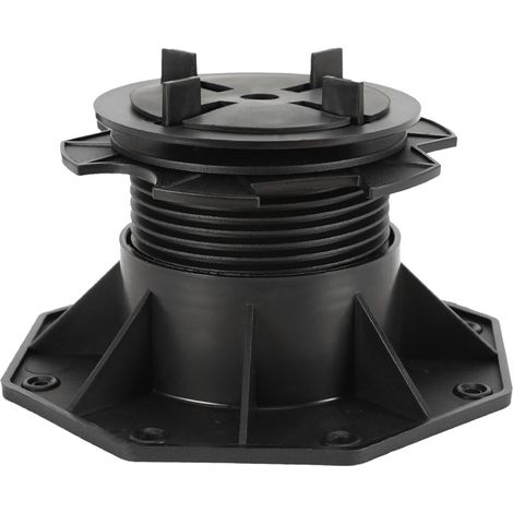 Wolketon Supporto autolivellante per terrazza lastre 75-145 mm 0-5% pendenza PP nero 50 pezzi