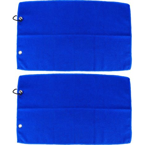 Juego de toallas deportivas: 2 toallas de yoga de microfibra ultra absorbentes, 30 x 50 cm, azul marino, accesorios para fitness y running. (1/5)