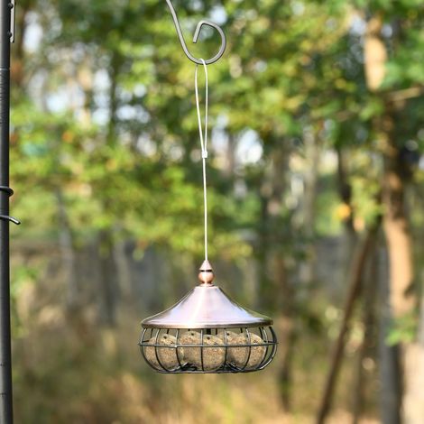 Mangeoire pour Oiseaux Distributeur de Nourriture pour Oiseaux Sauvages à Suspendre en Extérieur pour Boules de Graisse CW4199 Maison Chic (1/4)