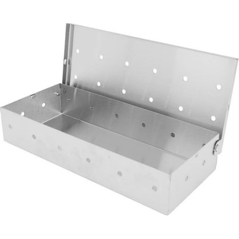 Boîte Fumage Barbecue Inox, Copeaux Bois pour Viande/Poisson Grillés, Accessoire Gril Fumée LBJFYHJN (1/5)