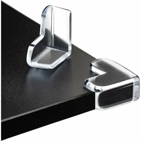 Protection Coin de Table Bébé, Protections d’angles transparents, Sécurité Coin de Table Bébé, Doux, Livré Avec des Autocollants de Rechange,,12 Pièces (1/5)