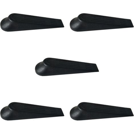 Türstopper Hardware Türstopper Keil Gummi Rutschfest Kunststoff Schwarz für Zuhause und Büro (5 Stück), (1/4)