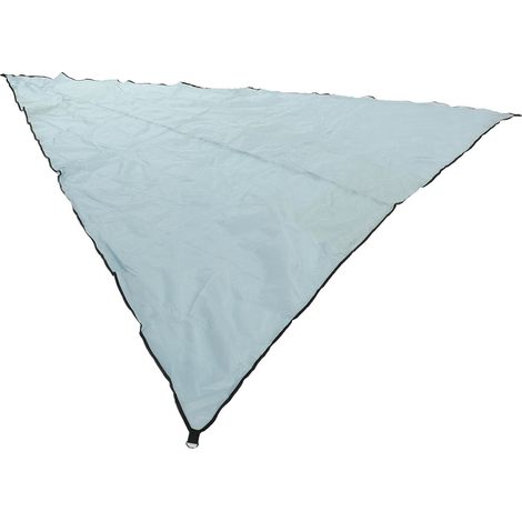Voile d'ombrage triangulaire extérieure, pare-soleil anti-UV imperméable gris, toile de protection solaire pour terrasse (1/5)