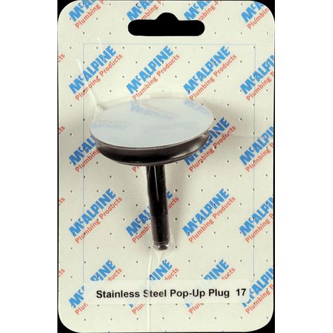 McAlpine Stainless Steel Pop-Up Plug