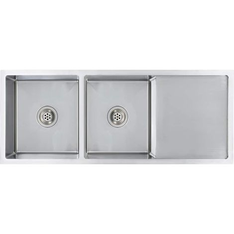 Maison Exclusive - Lavello da Cucina Lavorato a Mano in Acciaio Inox (1/5)