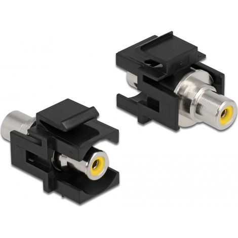 Delock MÃ³dulo Keystone RCA hembra  RCA hembra amarillo / negro