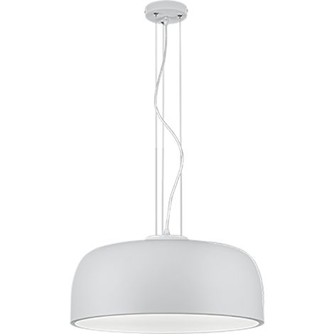 Suspension Cuisine Moderne Capuchon Métallique 4 Lumières Baron Blanc Trio Lighting (1/3)