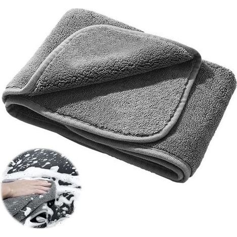 2PCS Microfibre Voiture Chiffon Microfibre Voiture Microfibre Voiture Serviette Microfibre Voiture Chiffons en Microfibre pour Le Nettoyage Domestique Et Les Voitures 40 40cm (1/5)