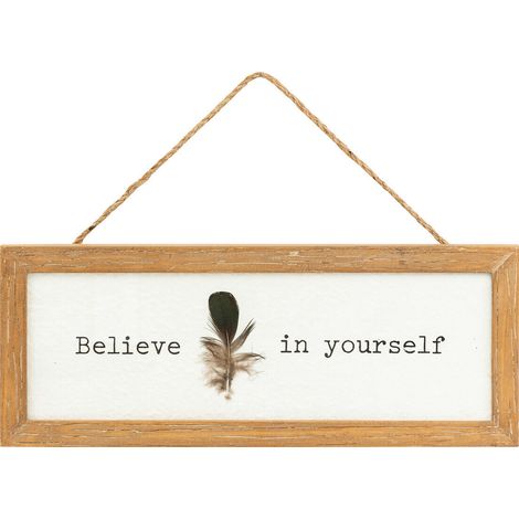Déco murale Wilfried bois 38x15cm - Atmosphera créateur d'intérieur (1/5)