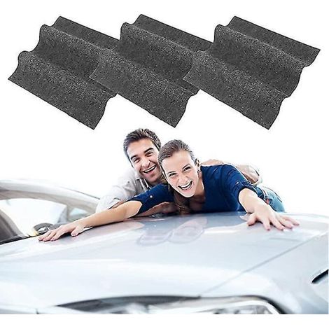 Lot de 3 chiffons nano à paillettes pour rayures de voiture, redonnent de l'éclat à la peinture, éliminent les résidus tenaces et les rayures superficielles. (1/5)