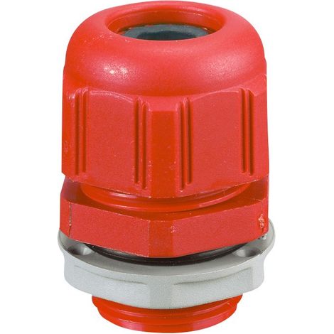 091931 Presse étoupe M20 Rouge Pour Boîte Plexo Sécurité Incendie Rouge Ral 3000 - Filetage Iso - Legrand