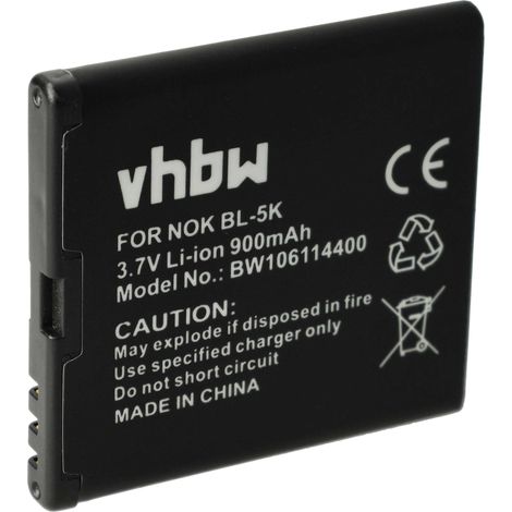 vhbw Akku kompatibel mit Bea-fon SL690 Handy Smartphone Telefon (900 mAh, 3,7 V, Li-Ion) (1/5)