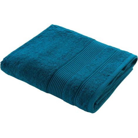 Drap de Bain "Tendresse" 90x150cm Saphir (1/4)