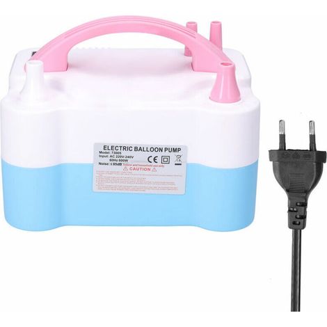 600W Electric Air Pump, Electric Air Pump for Balloons, Double Nozzles, Portable Household Electric Pump, Inflation Tool for Parties, Birthdays, and Birthdays, Balloon Pump, mo (1/5)