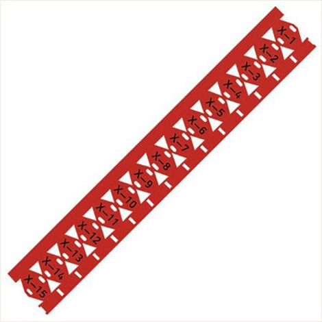 WAGO 211-835/000-005 211-835/000-005 Sistema per marcatura cavi Superficie stampabile: 25 x 10 mm Rosso Numero di marca (1/2)