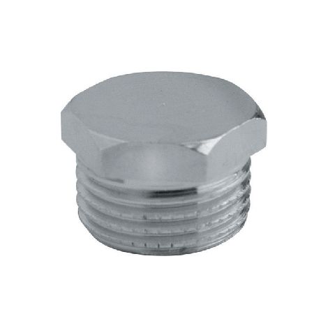 Tappo maschio esagonale ottone cromato  1/8RINAL