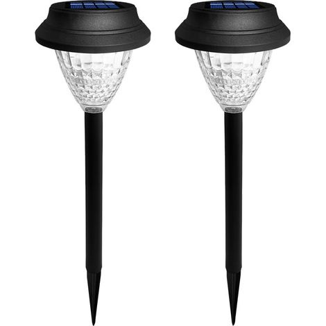 2 Stück Solarlampe für den Außenbereich, Solarleuchte für den Außenbereich, Solarlampen für den Außenbereich, Solar-Außenbeleuchtung, wasserdichte Lampe