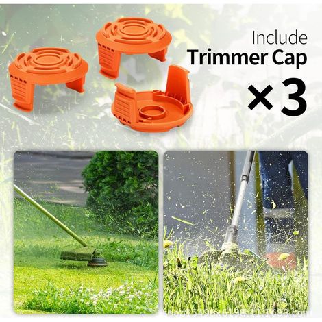 WORX WA0010 Spule – Kopf mit Abdeckung W0+3 – Nylonfaden für WA6531 Präzisions-Elektro-Rasentrimmer (1/5)