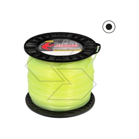 2kg Spule DUBLE STRONG Bürstenmaschinendraht 3,5mm runder Querschnitt 182m lang