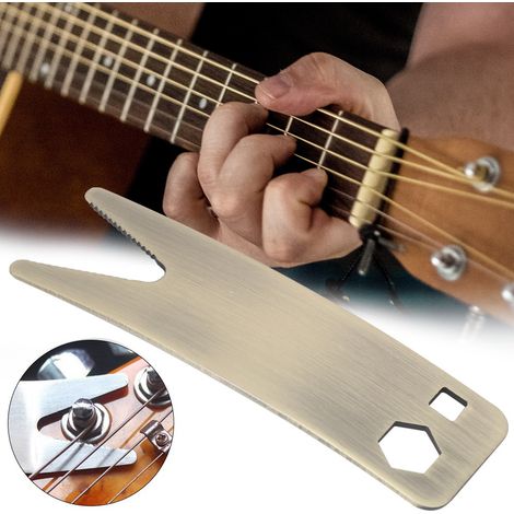 Clé de réglage pour guitare basse avec embouts interchangeables (1/5)